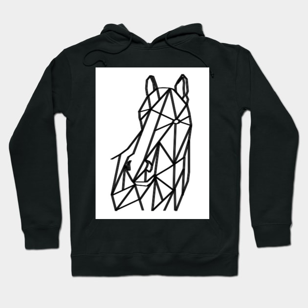 Geometric Animals : Horse Hoodie by Wear A Tee Shirt 